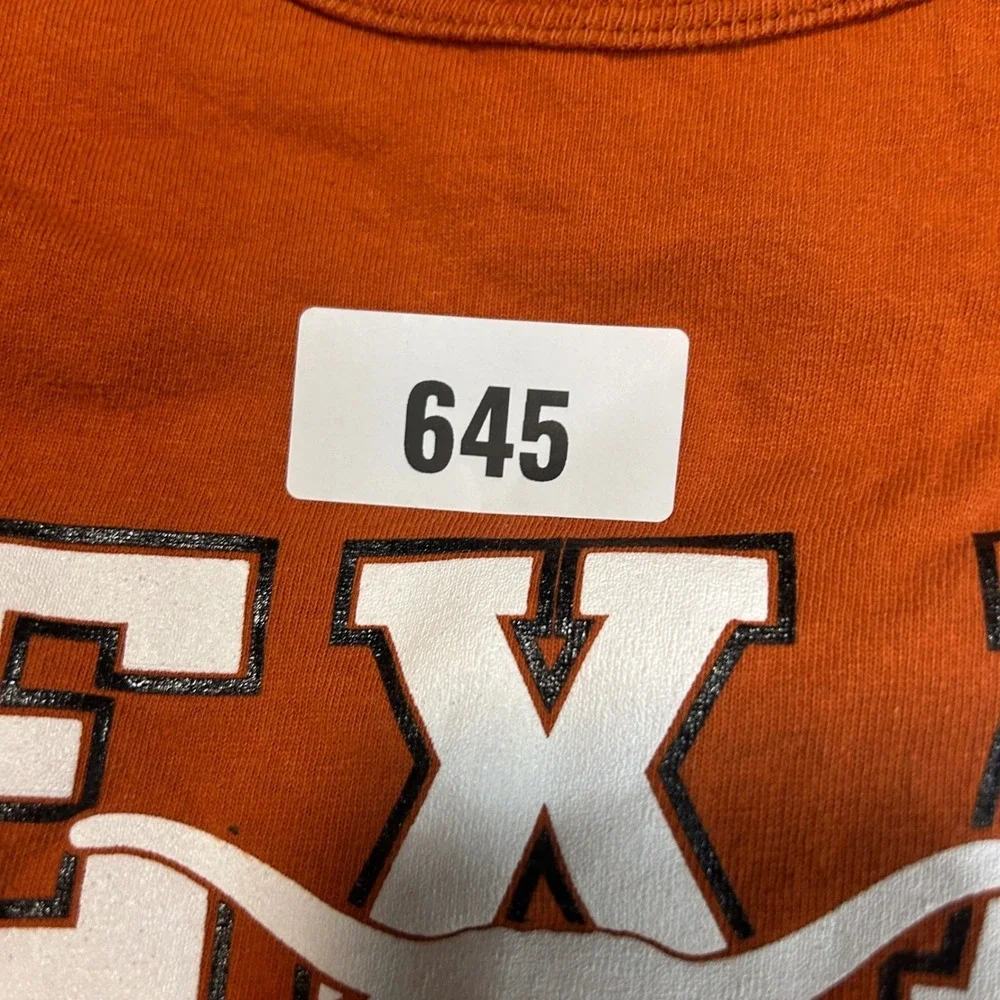 Texas Longhorns Russell Athletic Orange T Shirt‎ Mens Medium Established 1883